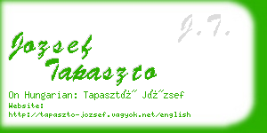 jozsef tapaszto business card